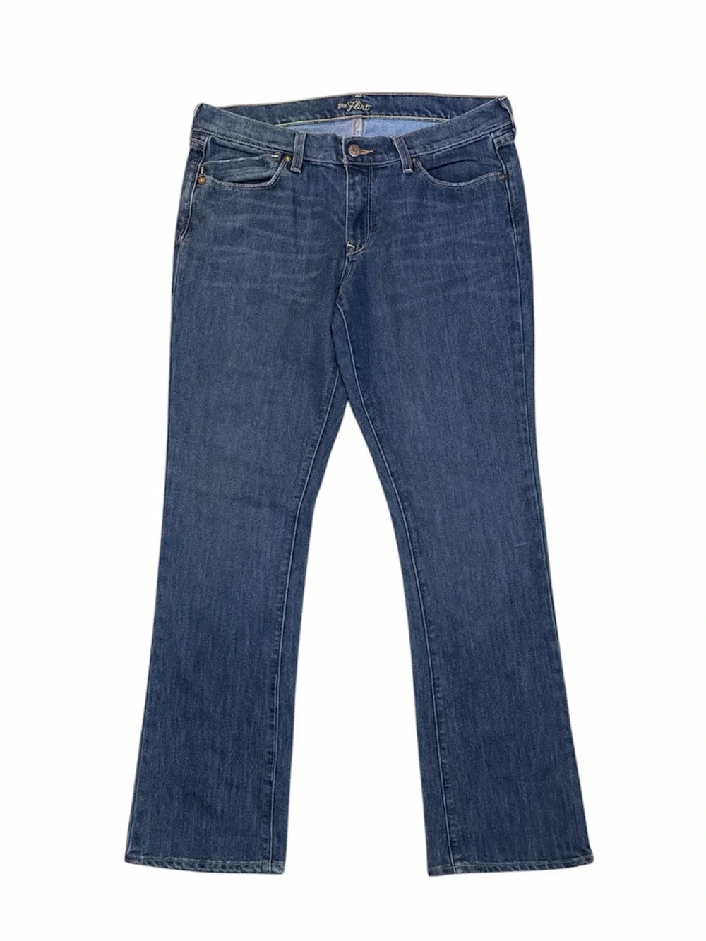 Old Navy The Flirt Bootcut Jeans Size 12 Long Medium Wash Stretch 33 Inseam - Picture 1 of 8